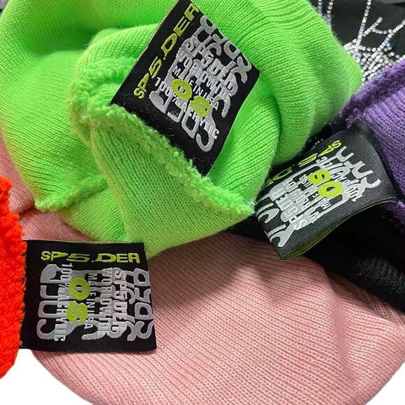 Sp5der Web Rhinestone Beanie Brown | Spider Worldwide - Picture 3 of 3